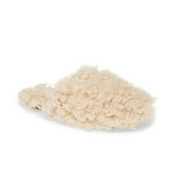 NWT Madewell Curly Sherling Faux Fur Slipper - Picture 5 of 7